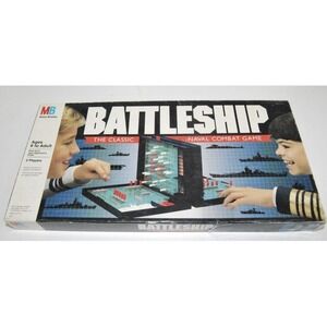 Vintage Battleship Classic Board Game Milton Bradley‎ No. 4730 1990 Complete